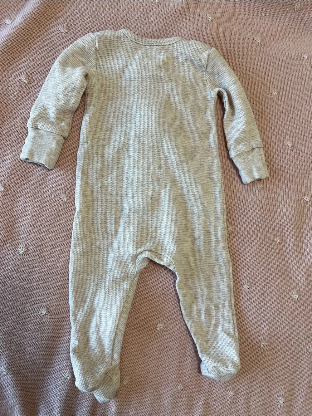 Colored Organics Zipper Pajamas - Oat 2